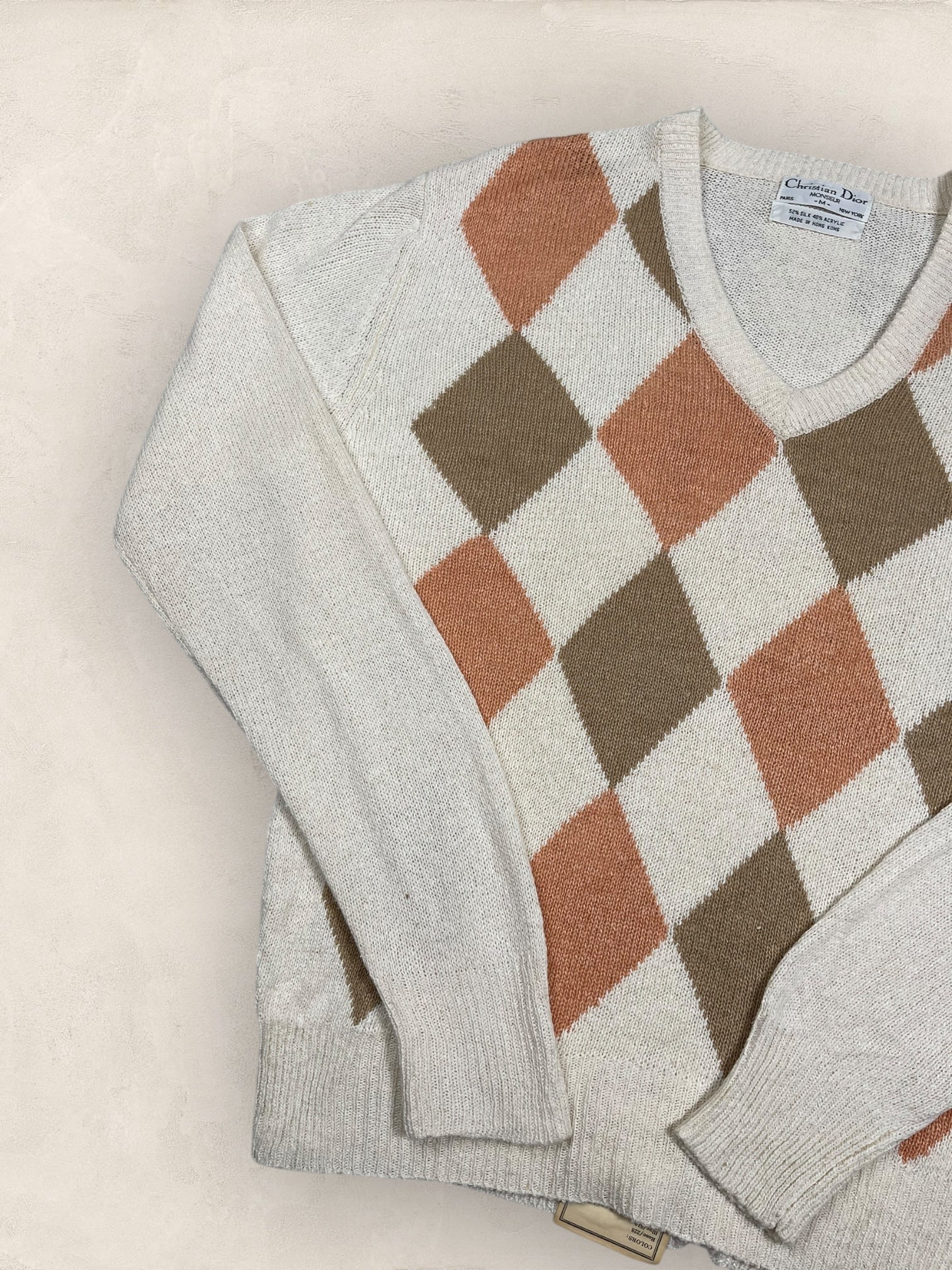 Pull Christian Dior Ref: 2529 - BEIGE - M - amifrip - Friperie en ligne et vêtements vintage