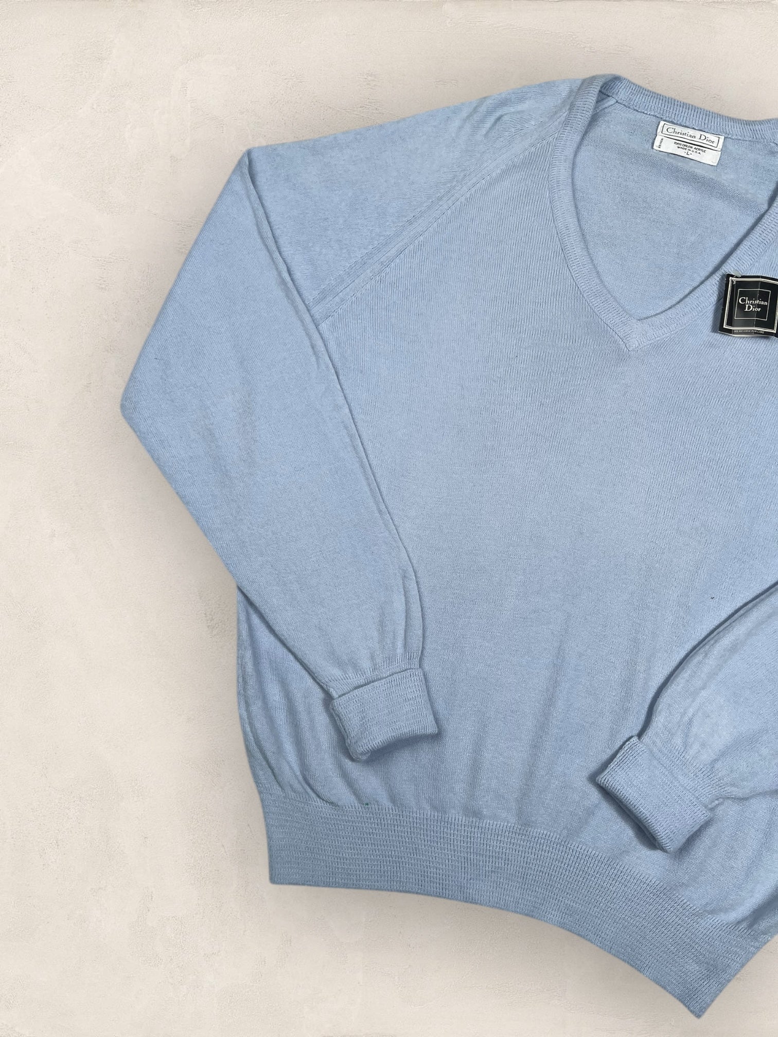 Pull Christian Dior Ref: 2548 - TURQUOISE - L - amifrip - Friperie en ligne et vêtements vintage