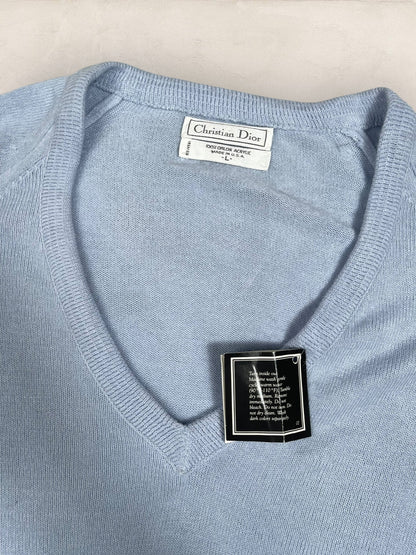 Pull Christian Dior Ref: 2548 - TURQUOISE - L - amifrip - Friperie en ligne et vêtements vintage