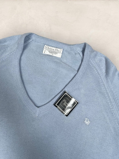Pull Christian Dior Ref: 2548 - TURQUOISE - L - amifrip - Friperie en ligne et vêtements vintage