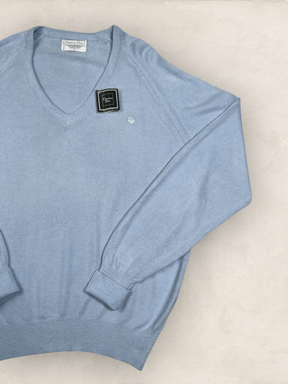 Pull Christian Dior Ref: 2548 - TURQUOISE - L - amifrip - Friperie en ligne et vêtements vintage