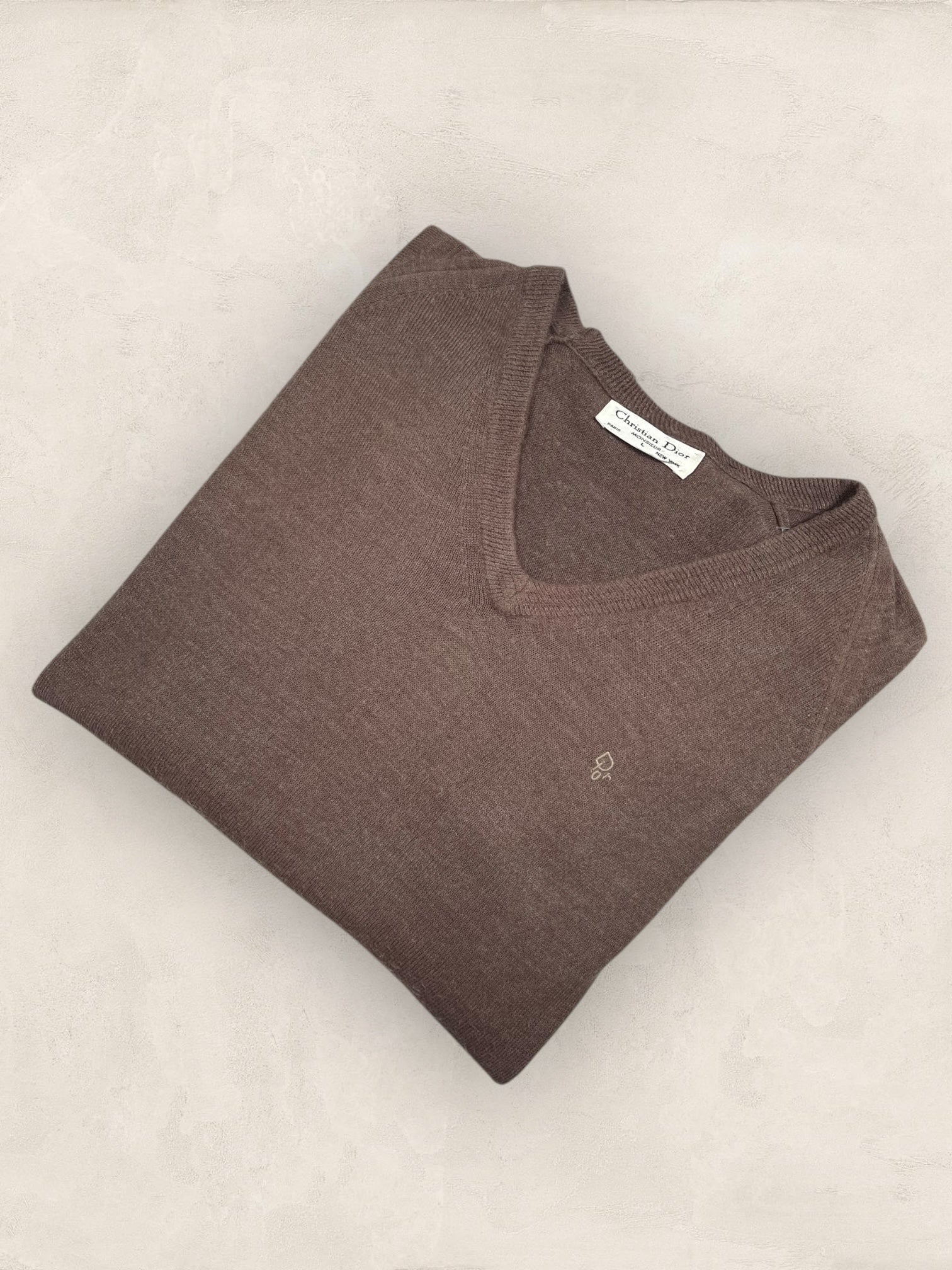 Pull Christian Dior Ref: 2551 - MARRON - L - amifrip - Friperie en ligne et vêtements vintage