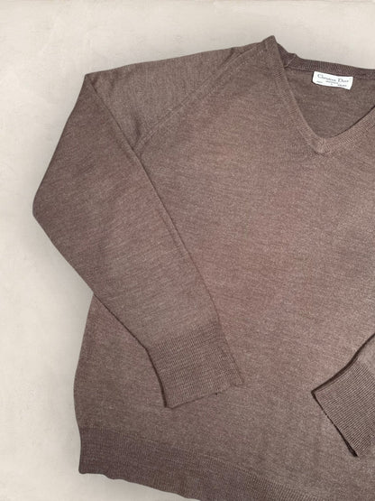 Pull Christian Dior Ref: 2551 - MARRON - L - amifrip - Friperie en ligne et vêtements vintage