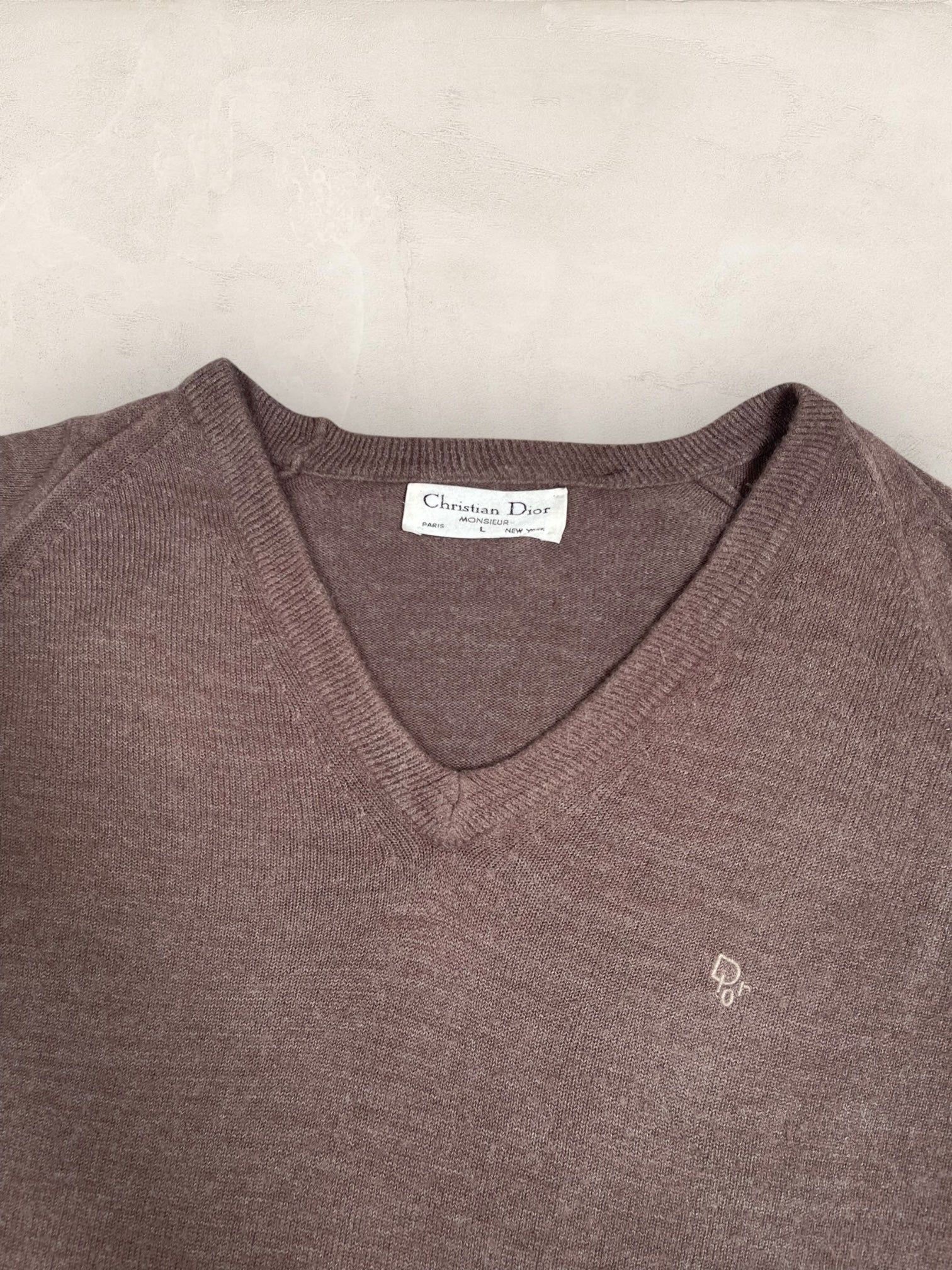 Pull Christian Dior Ref: 2551 - MARRON - L - amifrip - Friperie en ligne et vêtements vintage