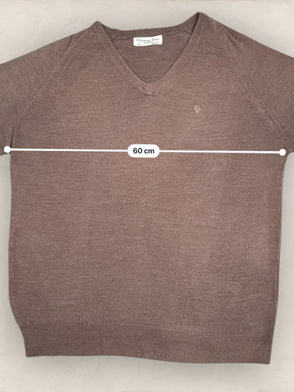Pull Christian Dior Ref: 2551 - MARRON - L - amifrip - Friperie en ligne et vêtements vintage