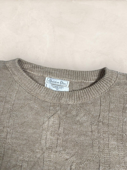 Pull Christian Dior Ref: 2552 - BEIGE - L - amifrip - Friperie en ligne et vêtements vintage