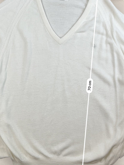 Pull Christian Dior Vintage Blanc Homme Ref: 2565 - BLANC - L - amifrip