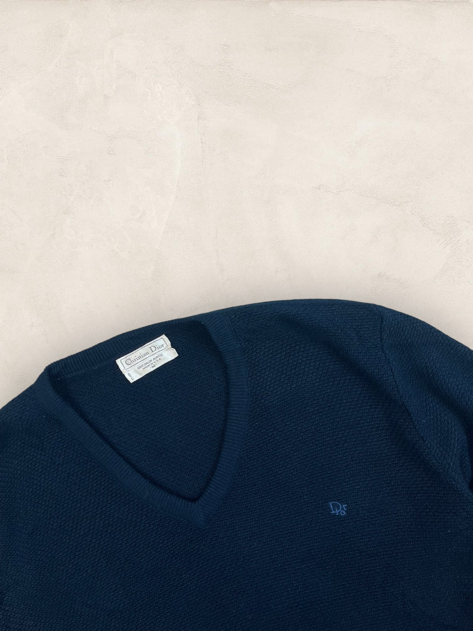 Pull Christian Dior Vintage Bleu Marine Homme M Ref: 2573 - Bleu Marine - M - amifrip