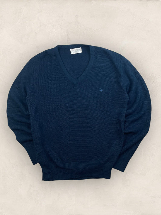 Pull Christian Dior Vintage Bleu Marine Homme M Ref: 2573 - Bleu Marine - M - amifrip