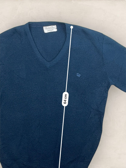 Pull Christian Dior Vintage Bleu Marine Homme M Ref: 2573 - Bleu Marine - M - amifrip