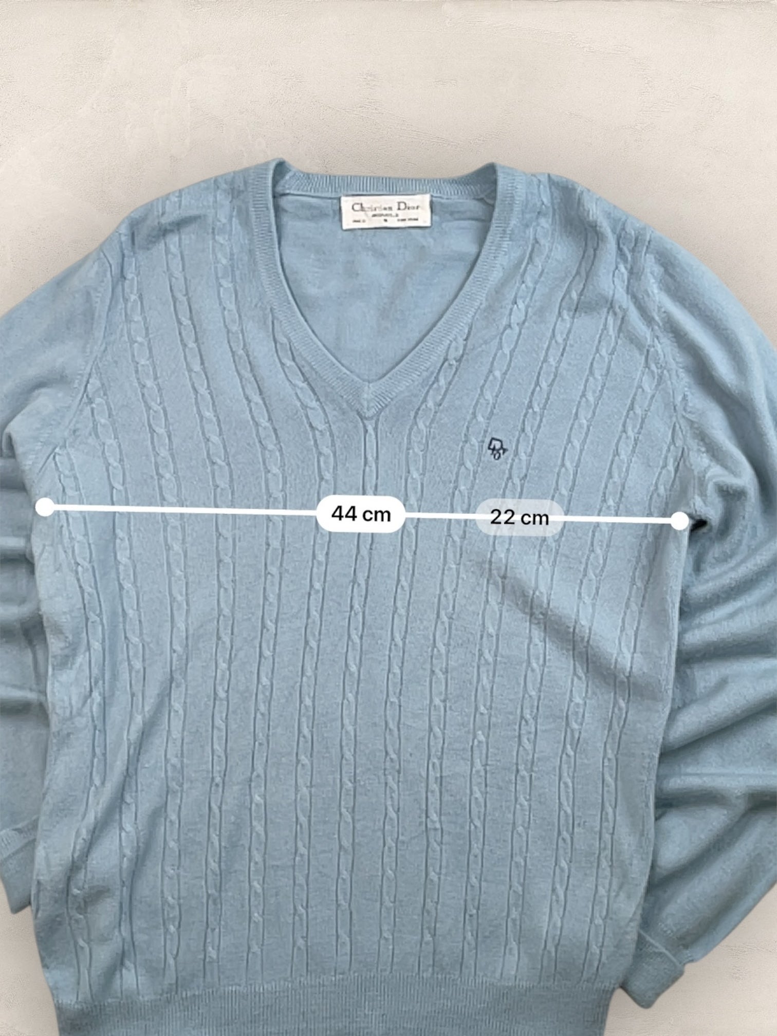Pull Christian Dior Vintage Femme S Bleu Ref: 2572 - Bleu - S - amifrip