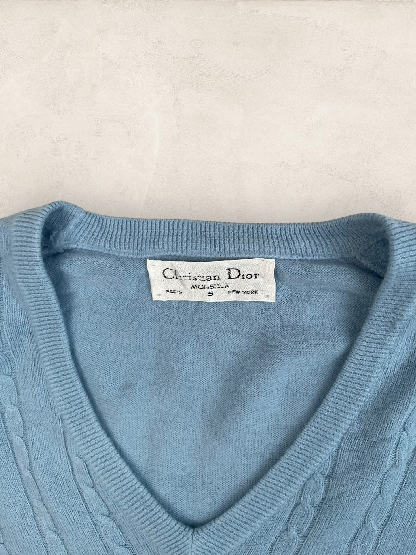 Pull Christian Dior Vintage Femme S Bleu Ref: 2572 - Bleu - S - amifrip