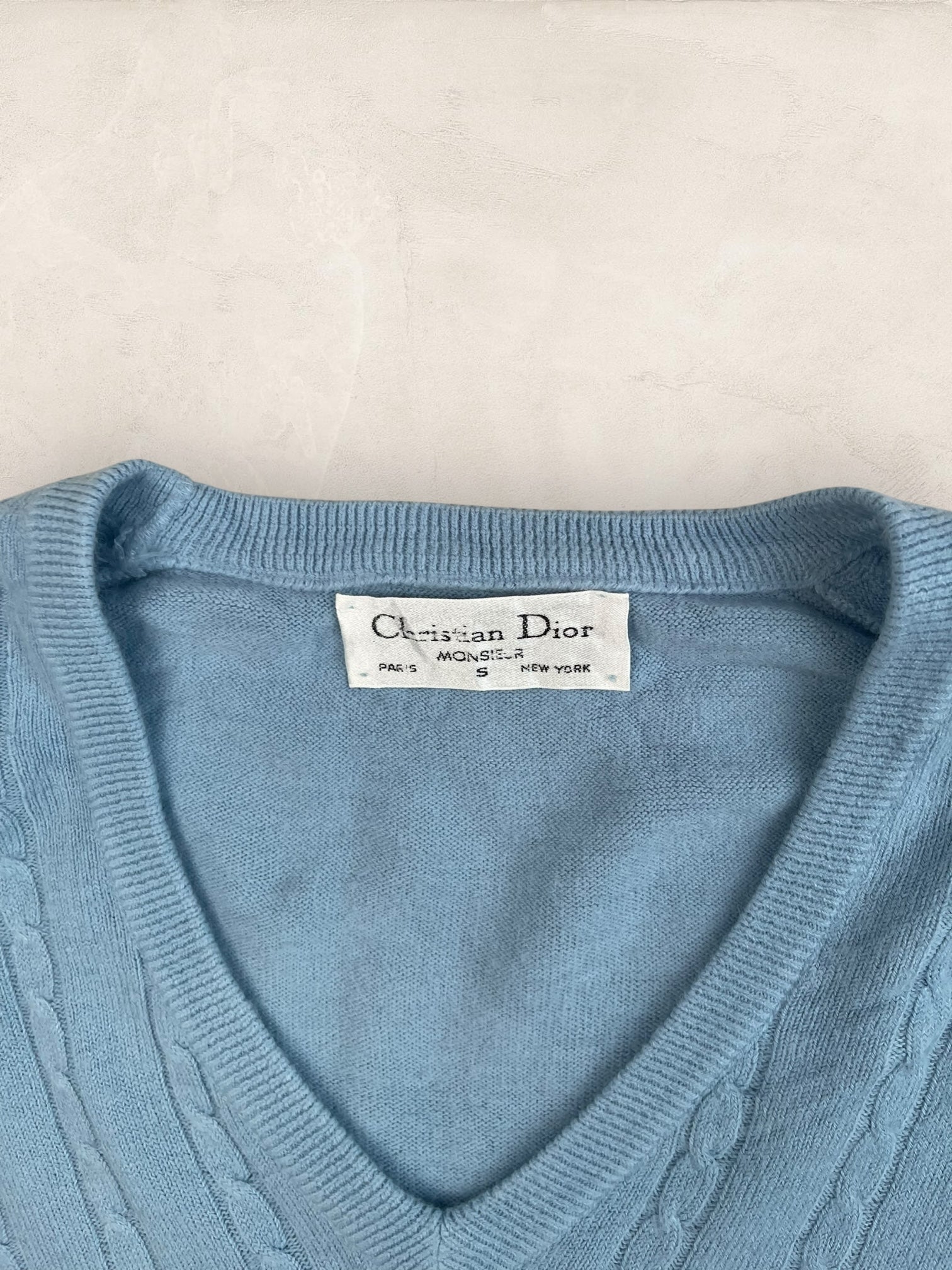 Pull Christian Dior Vintage Femme S Bleu Ref: 2572 - Bleu - S - amifrip
