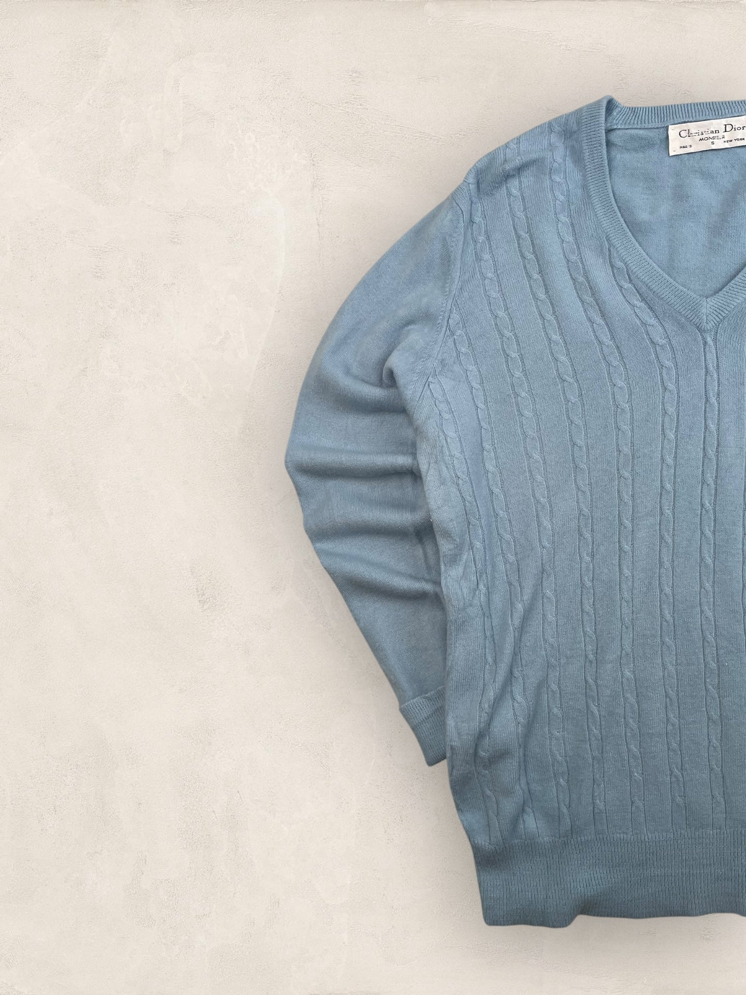 Pull Christian Dior Vintage Femme S Bleu Ref: 2572 - Bleu - S - amifrip