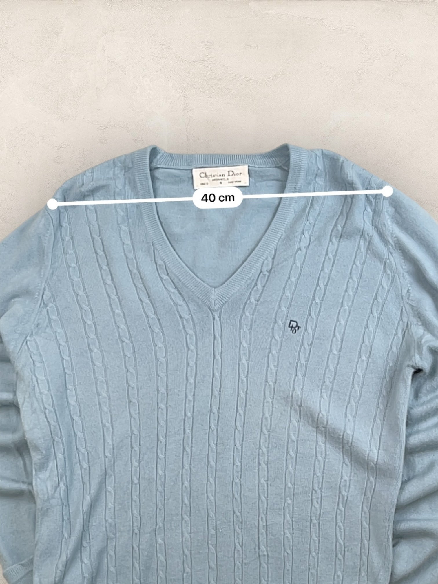 Pull Christian Dior Vintage Femme S Bleu Ref: 2572 - Bleu - S - amifrip