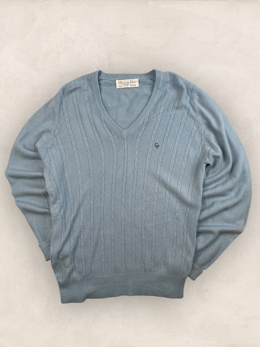 Pull Christian Dior Vintage Femme S Bleu Ref: 2572 - Bleu - S - amifrip