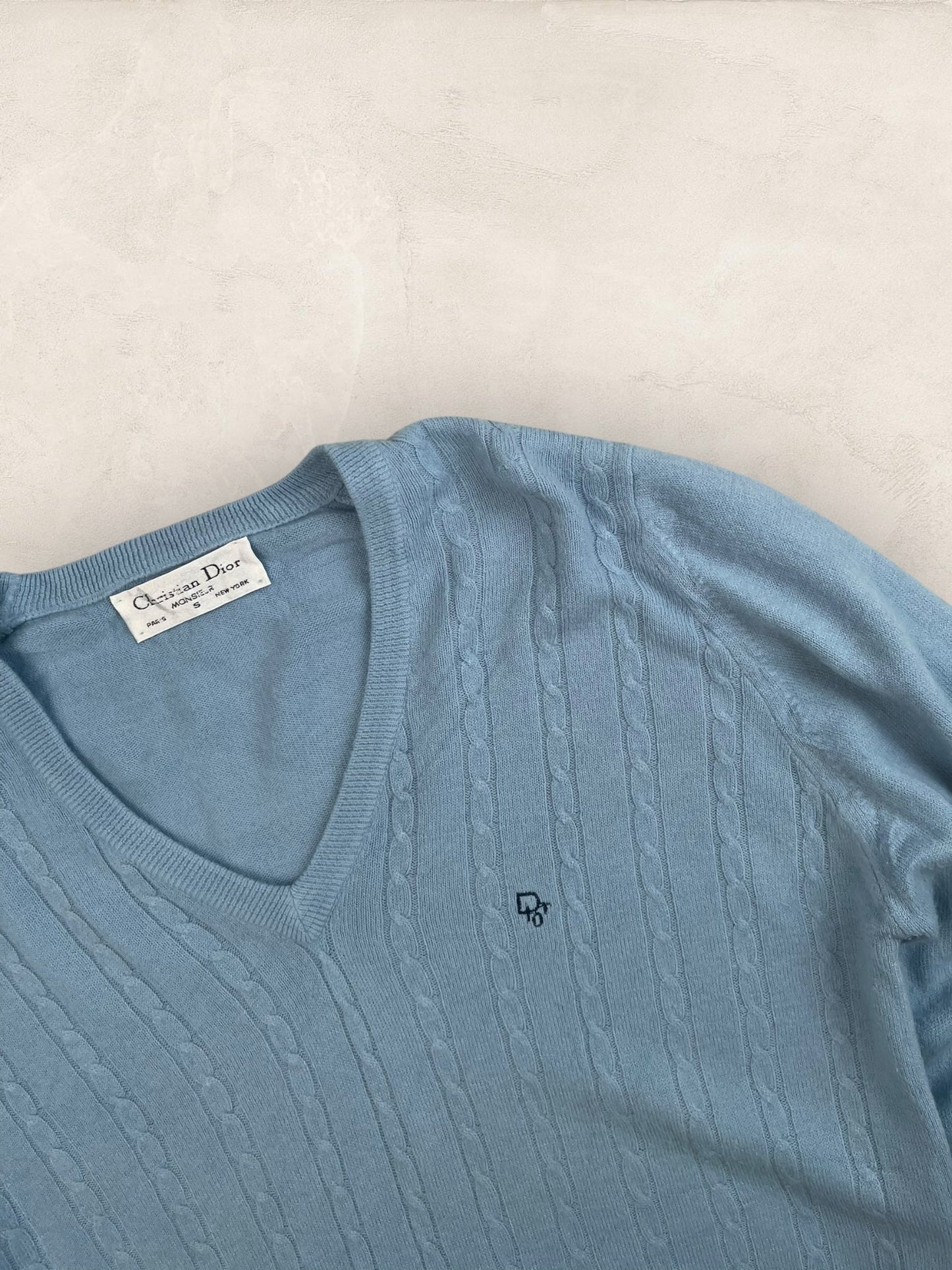 Pull Christian Dior Vintage Femme S Bleu Ref: 2572 - Bleu - S - amifrip