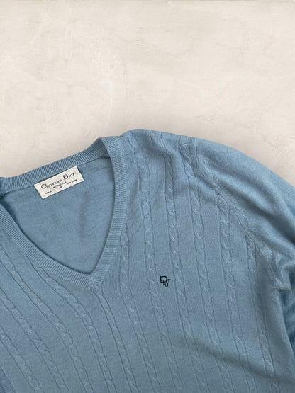 Pull Christian Dior Vintage Femme S Bleu Ref: 2572 - Bleu - S - amifrip