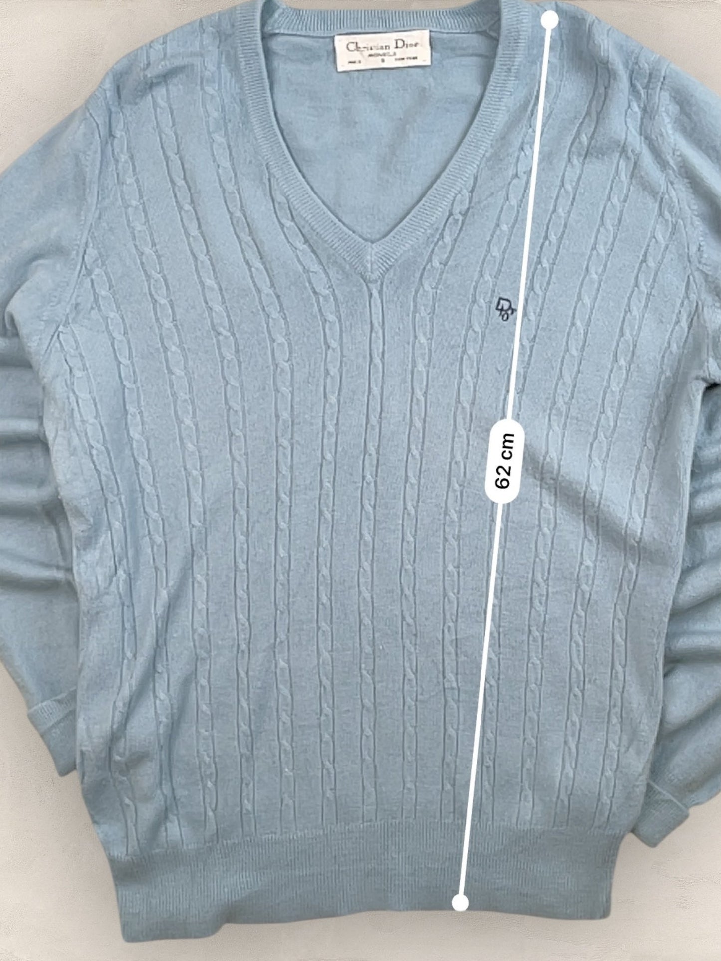 Pull Christian Dior Vintage Femme S Bleu Ref: 2572 - Bleu - S - amifrip
