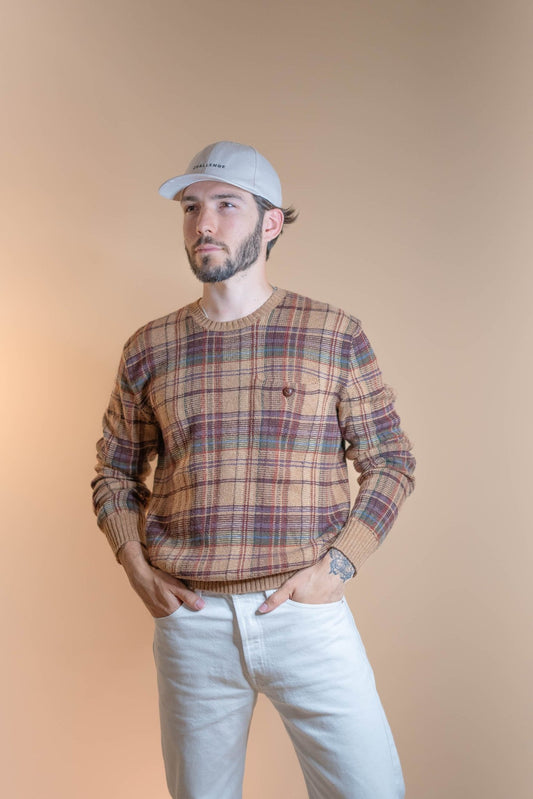 Pull Col Rond Ralph Lauren Homme 75 - MARRON - M - amifrip - Friperie en ligne et vêtements vintage