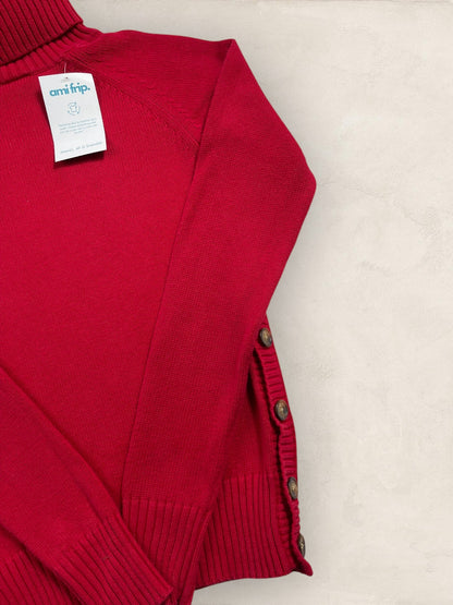 Pull col roulé Ralph Lauren Flag/Drapeau américain ref: 2582 - ROUGE - XS - amifrip - Friperie en ligne et vêtements vintage