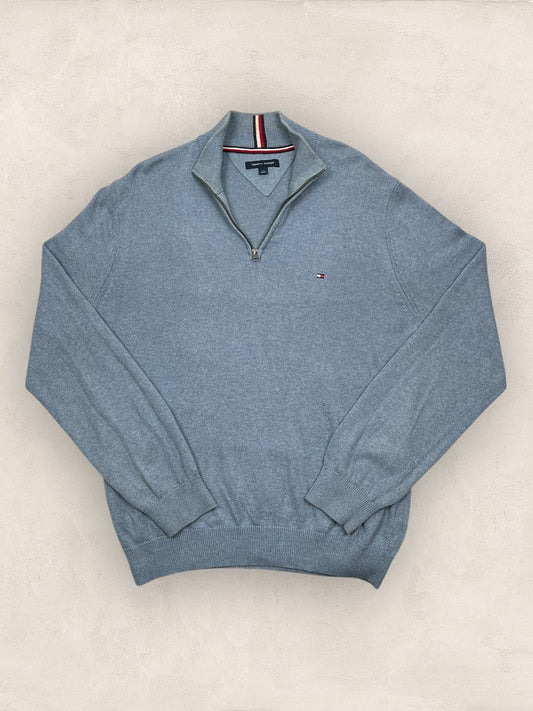 Pull Col Roulé Tommy Hilfiger - Homme L - Bleu Clair - Très Bon État - Ts0125 - amifrip