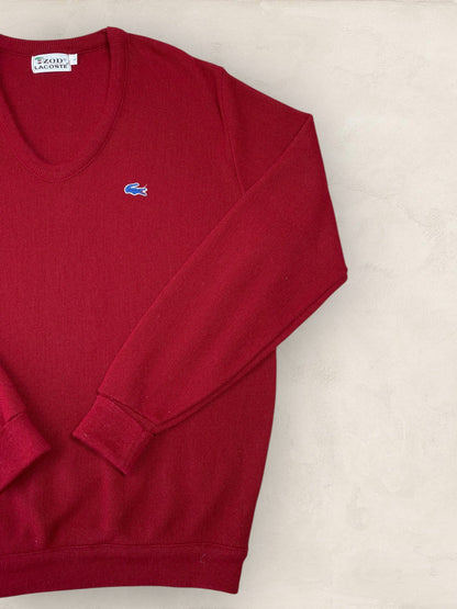 Pull Col V Homme Lacoste BORDEAUX L Ref:2848 - BORDEAUX - L - amifrip - Friperie en ligne et vêtements vintage