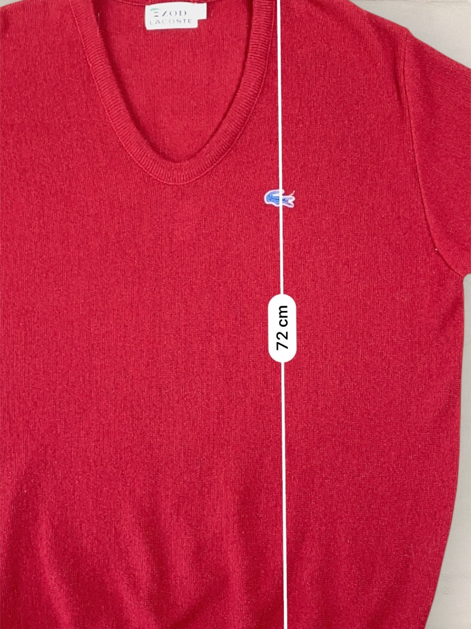 Pull Col V Homme Lacoste BORDEAUX L Ref:2848 - BORDEAUX - L - amifrip - Friperie en ligne et vêtements vintage