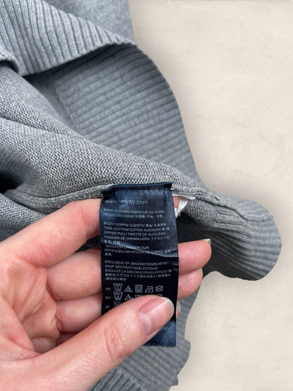 Pull Demi - zip Tommy Hilfiger - Homme M - Gris - Coton - Très bon état - Ts0252 - amifrip