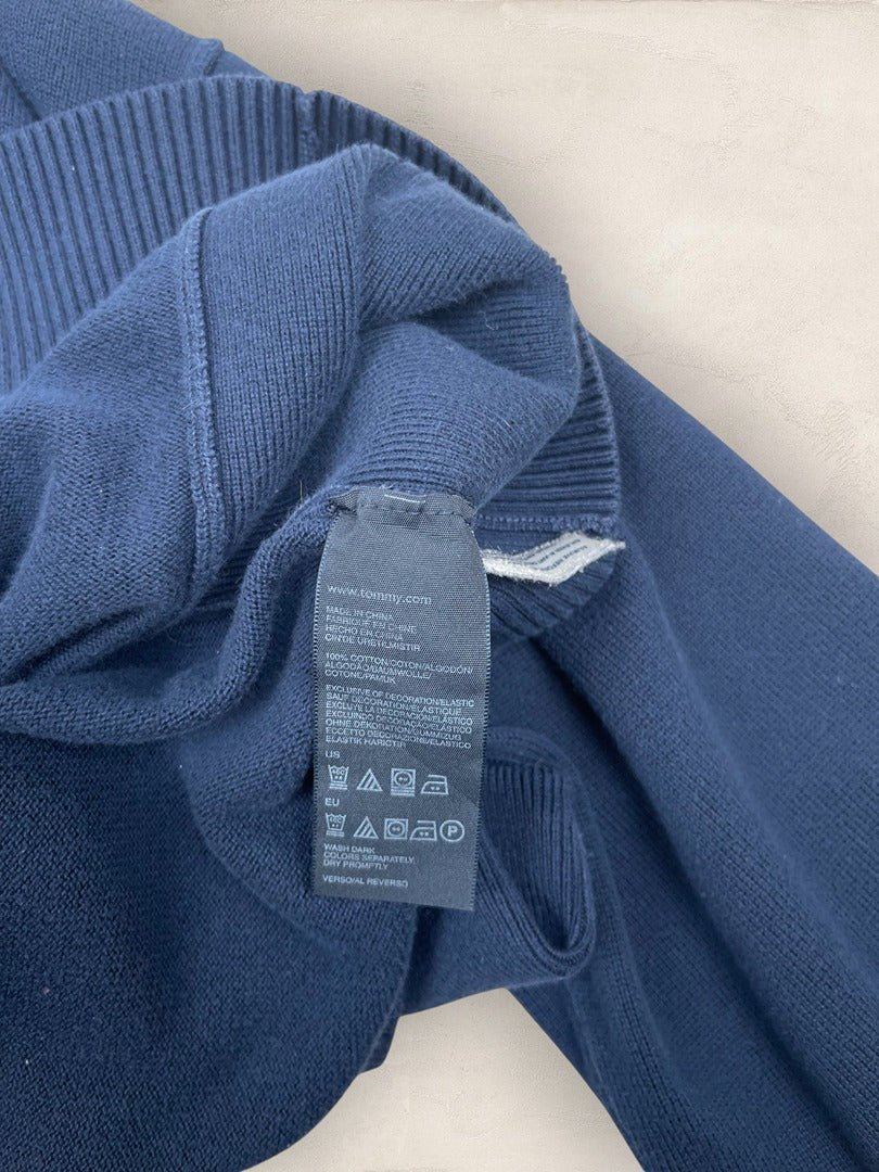 Pull Demi - zip Tommy Hilfiger homme Xl Bleu Coton - Ts0221 - amifrip