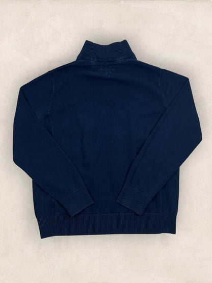 Pull Demi - zip Tommy Hilfiger homme Xl Bleu Coton - Ts0221 - amifrip