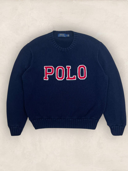 Pull Femme Col Rond Ralph Lauren bleu marine S Ref:4040 - BLEU MARINE - S - amifrip