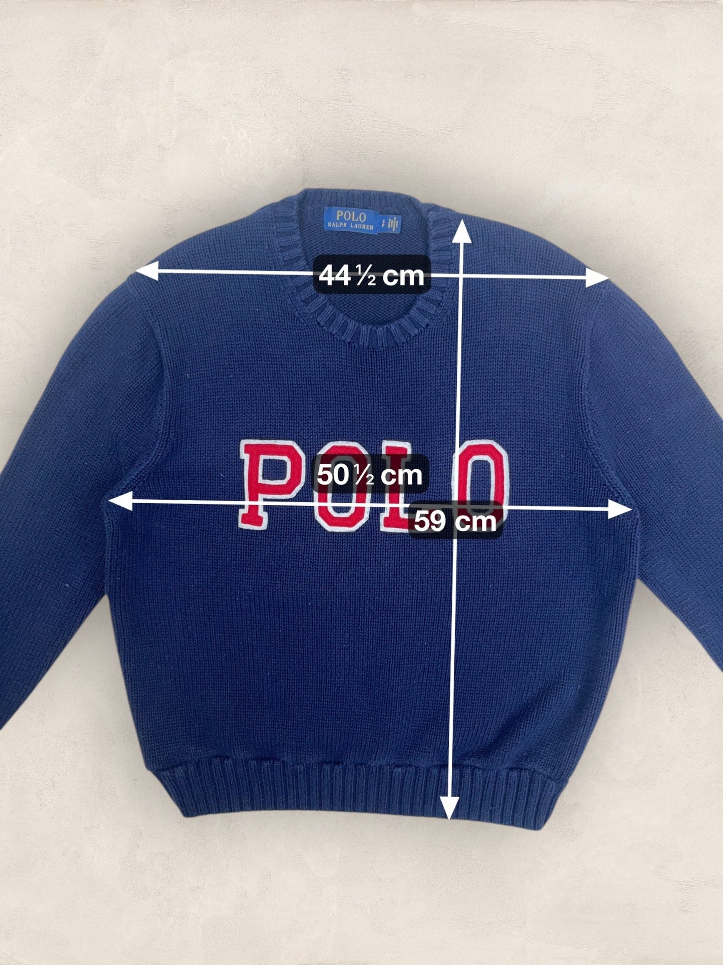 Pull Femme Col Rond Ralph Lauren bleu marine S Ref:4040 - BLEU MARINE - S - amifrip
