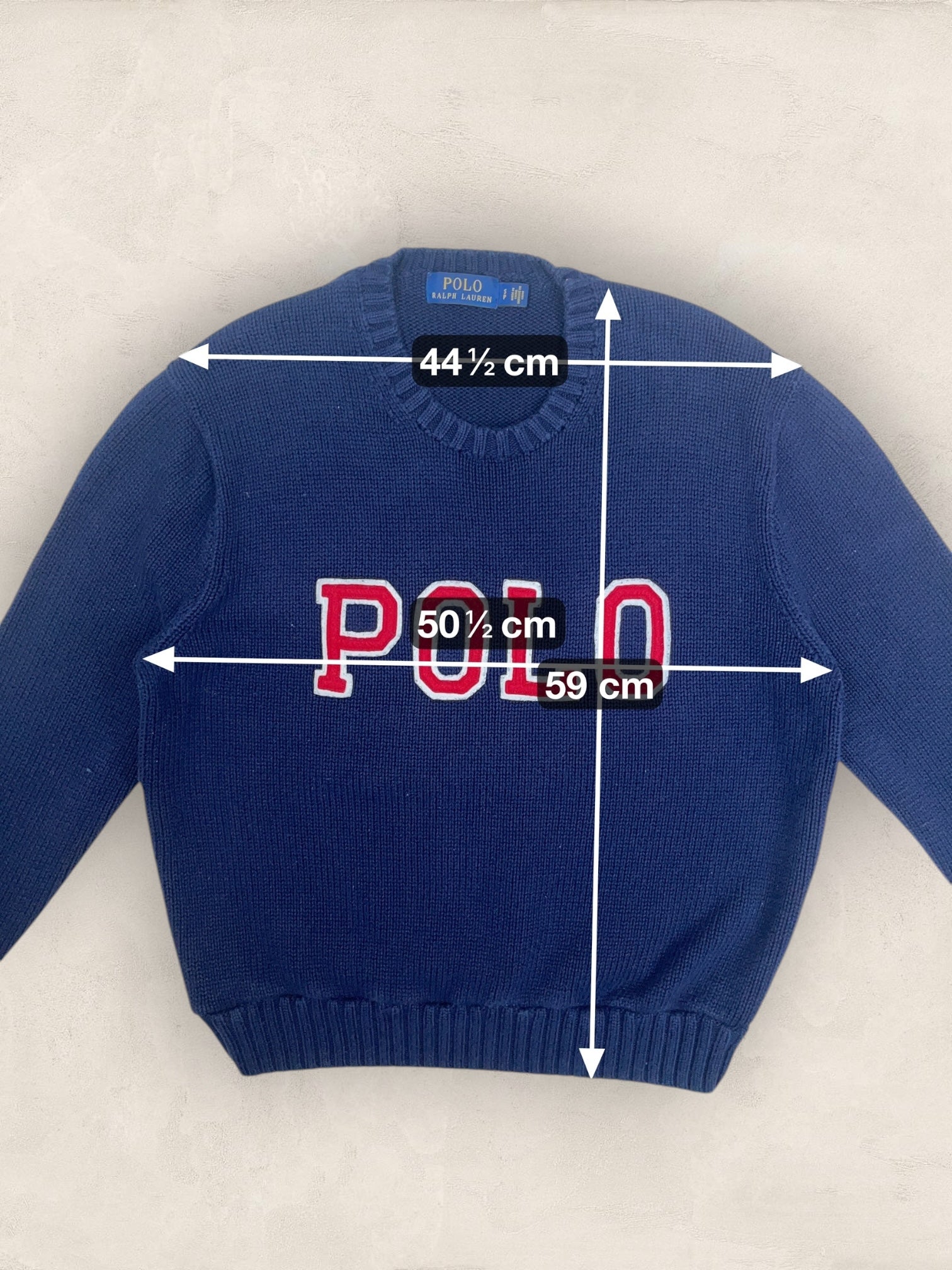 Pull Femme Col Rond Ralph Lauren bleu marine S Ref:4040 - BLEU MARINE - S - amifrip
