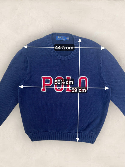 Pull Femme Col Rond Ralph Lauren bleu marine S Ref:4040 - BLEU MARINE - S - amifrip