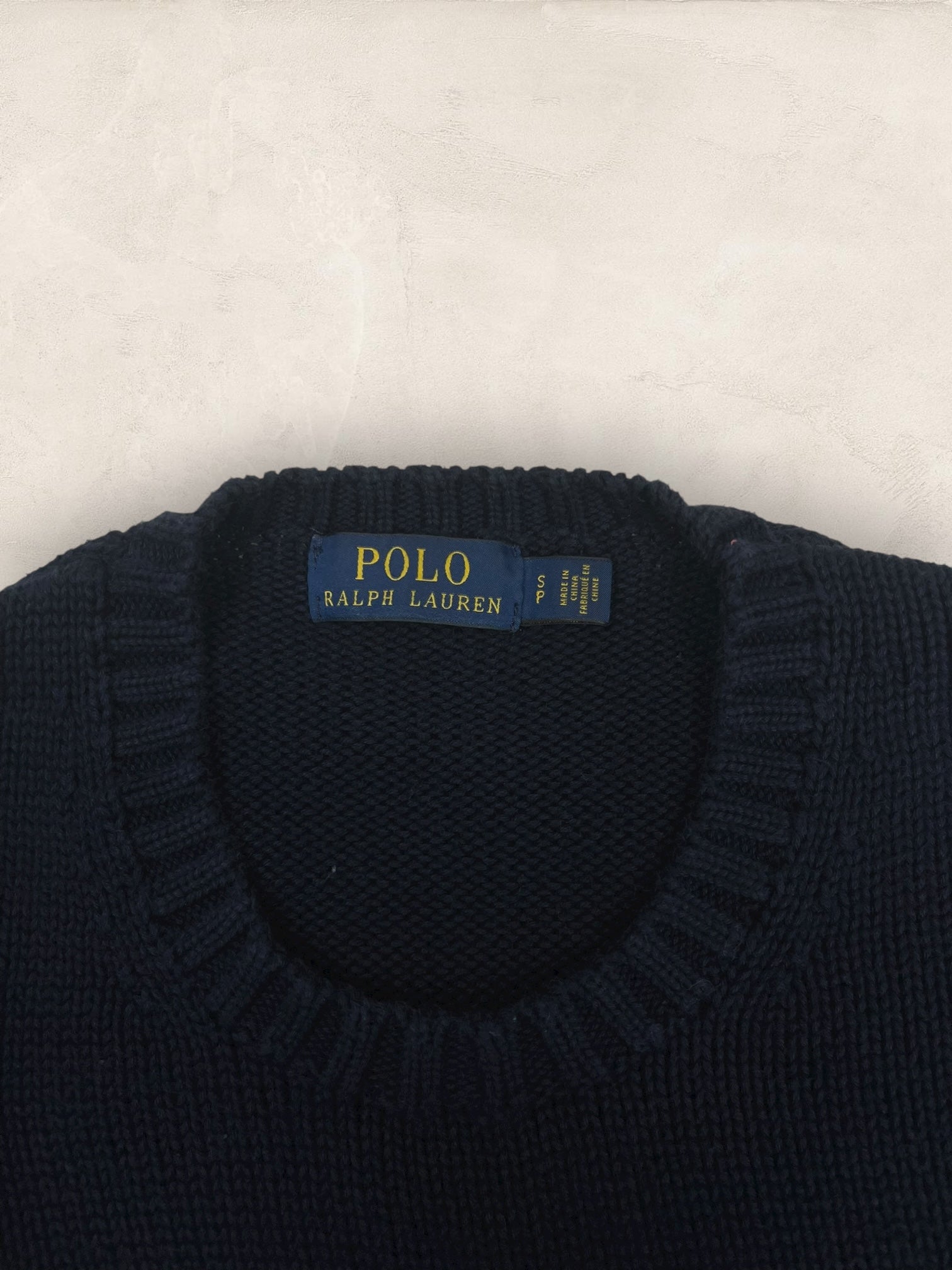 Pull Femme Col Rond Ralph Lauren bleu marine S Ref:4040 - BLEU MARINE - S - amifrip