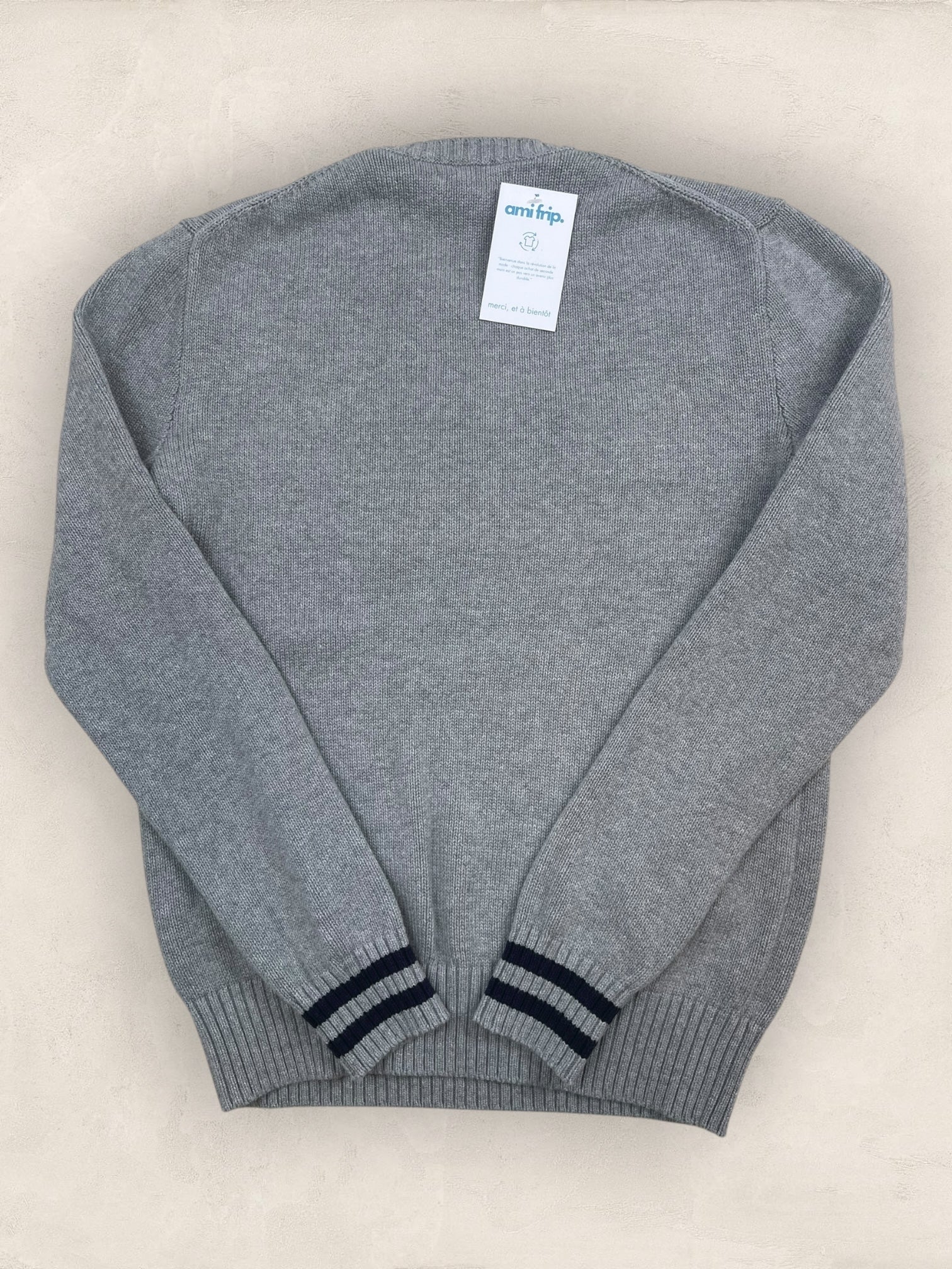 Pull femme Col Rond Ralph Lauren Gris S Ref:4046 - Gris - S - amifrip