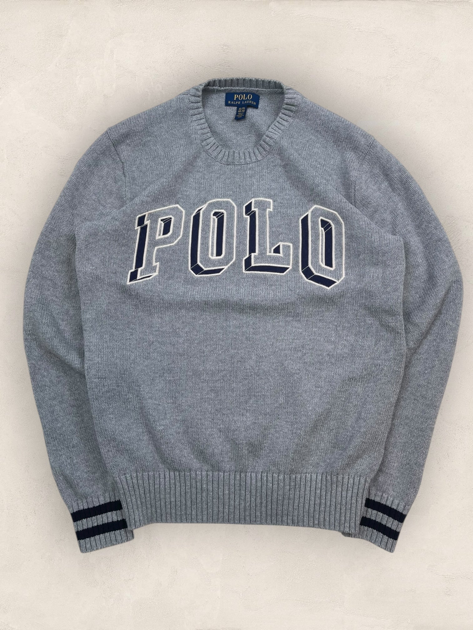 Pull femme Col Rond Ralph Lauren Gris S Ref:4046 - Gris - S - amifrip