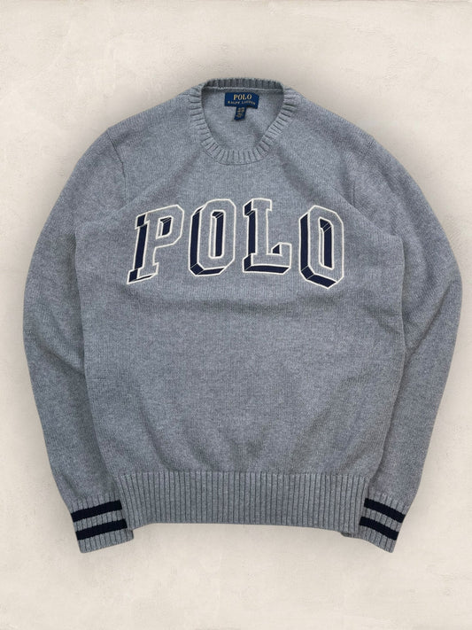 Pull femme Col Rond Ralph Lauren Gris S Ref:4046 - Gris - S - amifrip