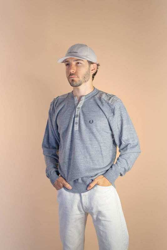 Pull Fred Perry Homme Gris 37 - GRIS - L - amifrip - Friperie en ligne et vêtements vintage