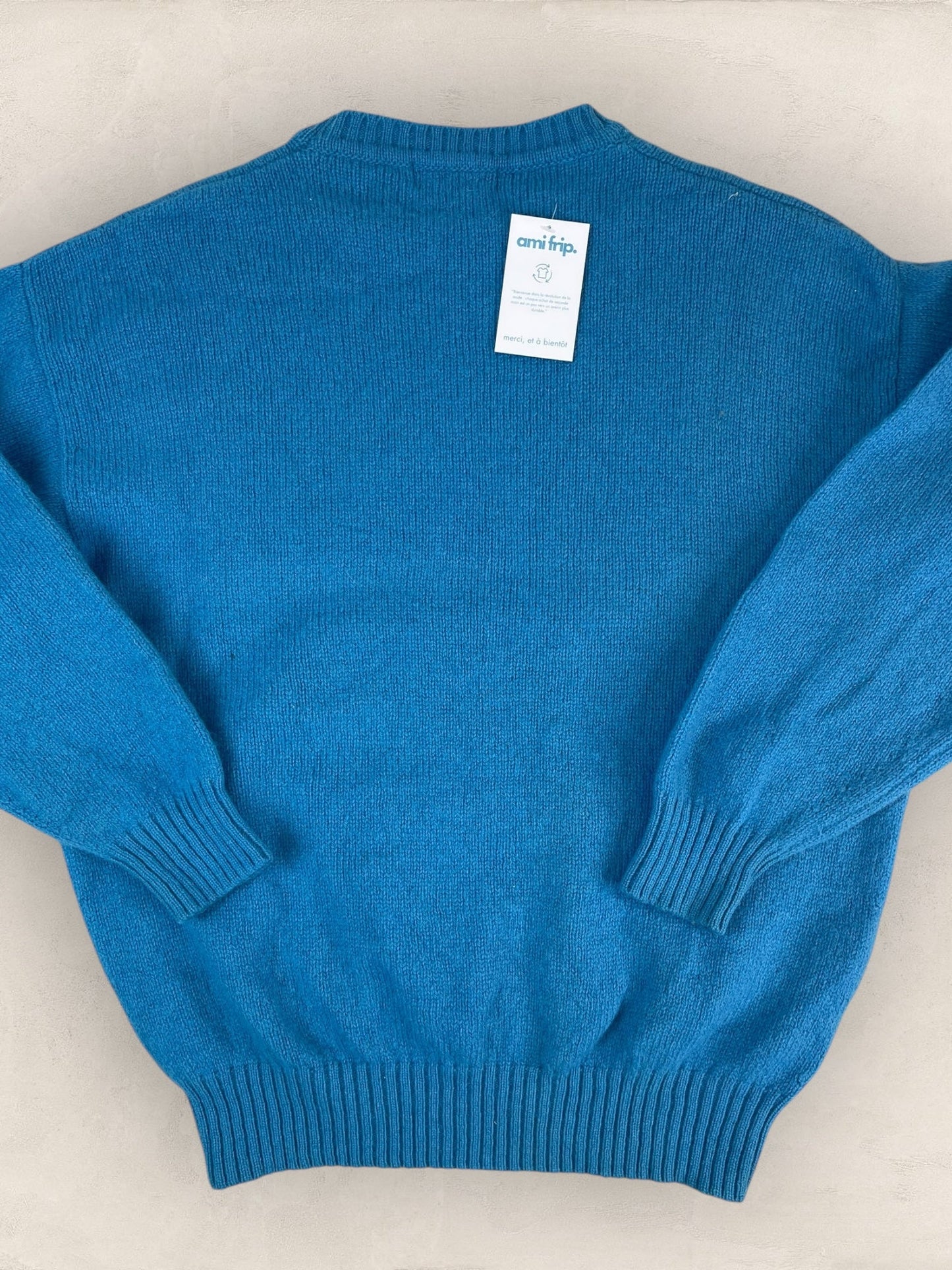 Pull Homme Burberry Col Rond Bleu L 100% Laine Ref:3762 - Bleu - L - amifrip