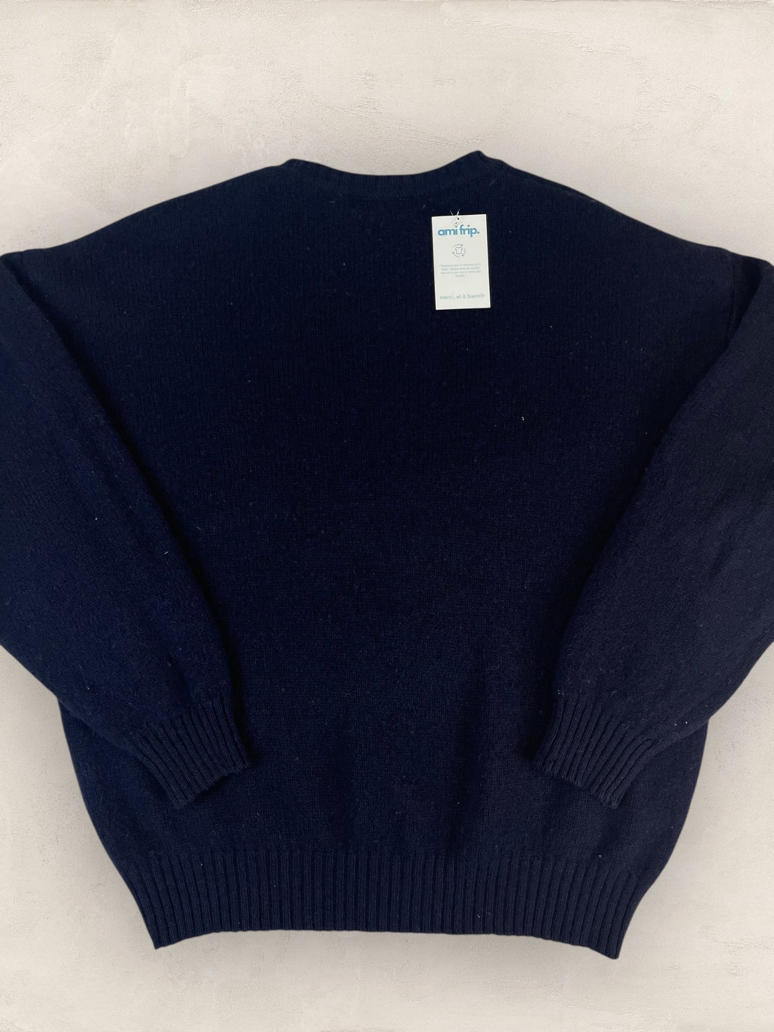 Pull Homme Burberry Col Rond Bleu Marine L 100% Laine Ref:3760 - Bleu Marine - L - amifrip