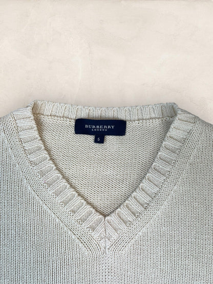 Pull Homme Burberry Creme S Ref:3758 - Creme - S - amifrip