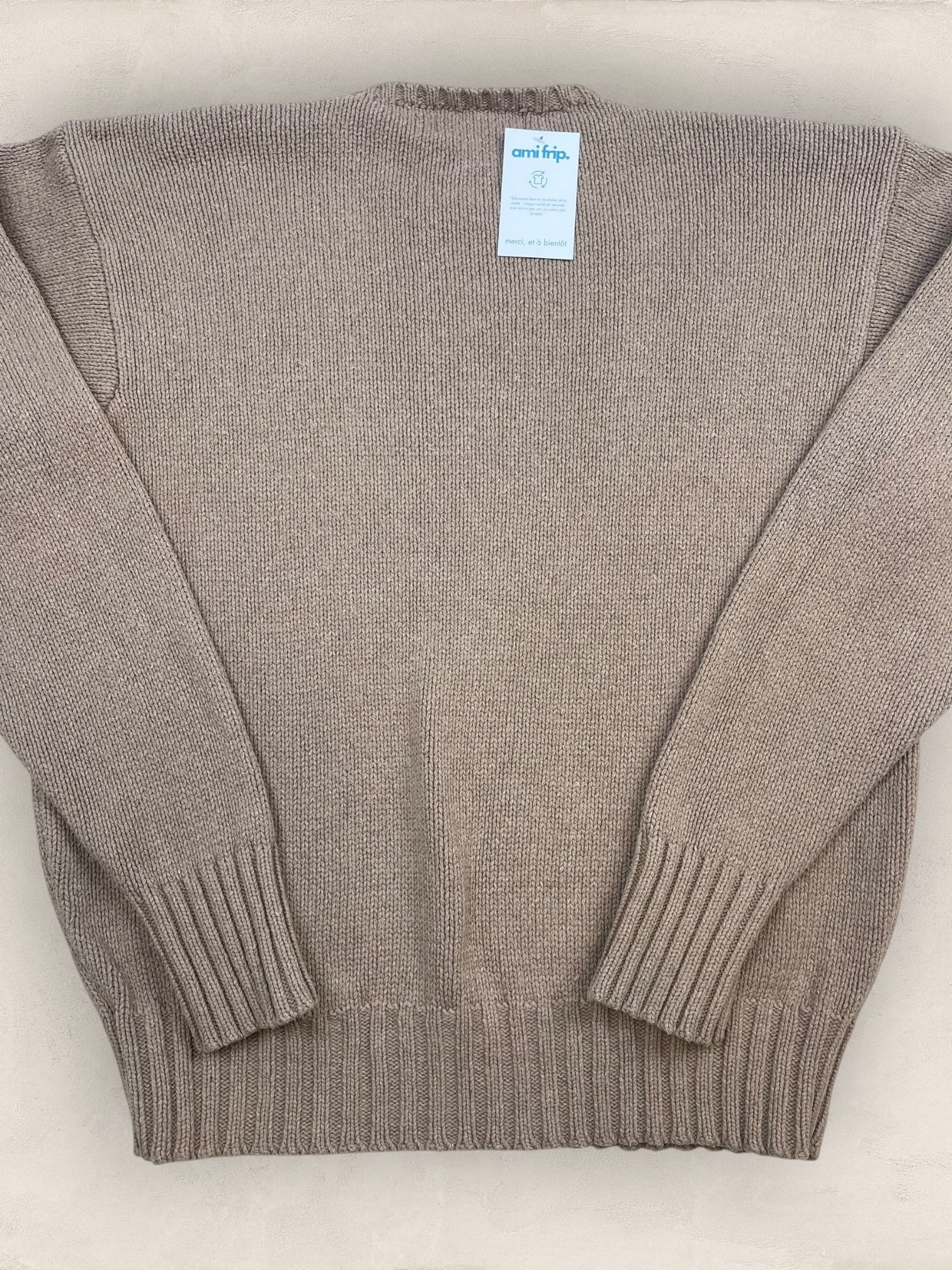 Pull Homme Col Rond Ralph Lauren Beige L Coton Ref:4053 - Beige - L - amifrip