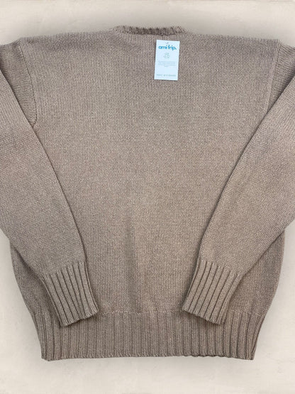 Pull Homme Col Rond Ralph Lauren Beige L Coton Ref:4053 - Beige - L - amifrip