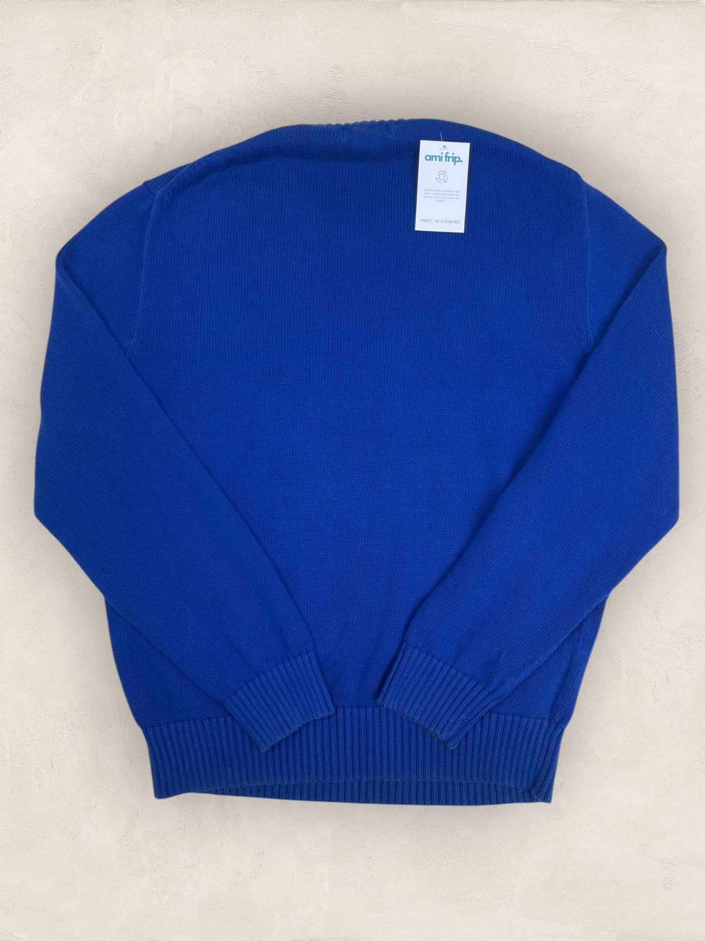 Pull Homme Col Rond Ralph Lauren Bleu coton L Ref:4037 - Bleu - L - amifrip