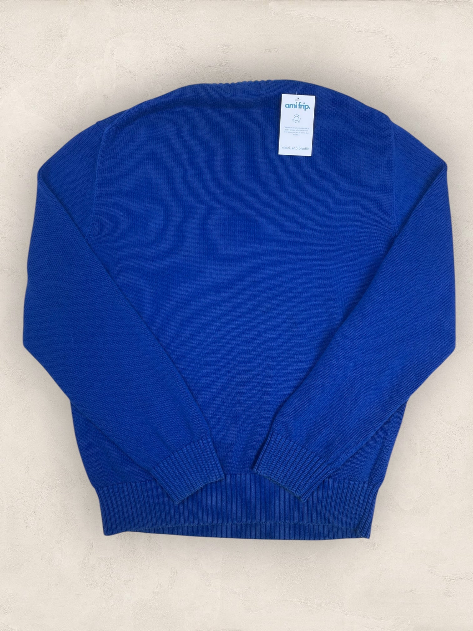 Pull Homme Col Rond Ralph Lauren Bleu coton L Ref:4037 - Bleu - L - amifrip