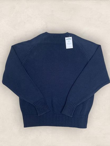 Pull Homme Col Rond Ralph Lauren Bleu Marine coton XL Ref:4039 - Bleu Marine - XL - amifrip