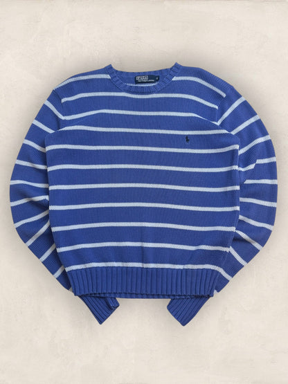 Pull Homme Col Rond Ralph Lauren Bleu S Ref:4065 - Bleu - S - amifrip