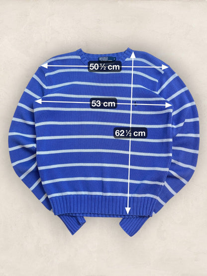 Pull Homme Col Rond Ralph Lauren Bleu S Ref:4065 - Bleu - S - amifrip